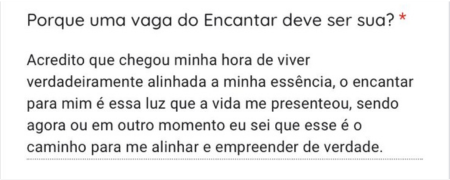 Exemplo de resposta